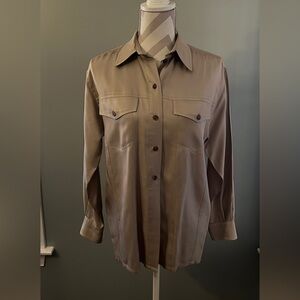 Vintage Laurel 100% Silk Champagne Sz 34